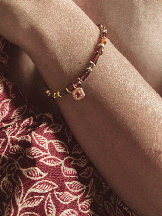 Bracelet Lakshmi Grenat