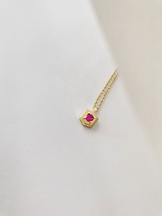Fuchsia Lakshmi Necklace