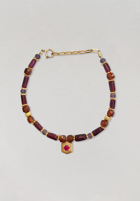 Bracelet Lakshmi Grenat