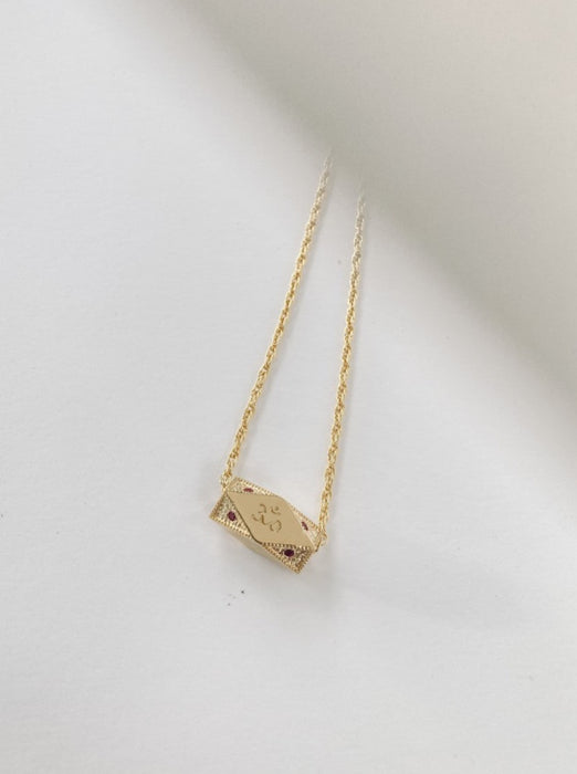 Collier Trimurti Purple