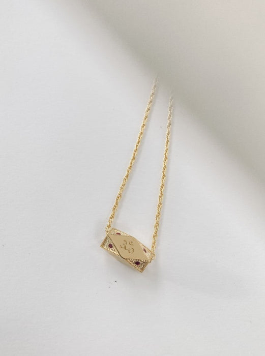 Lemon Trimurti Necklace