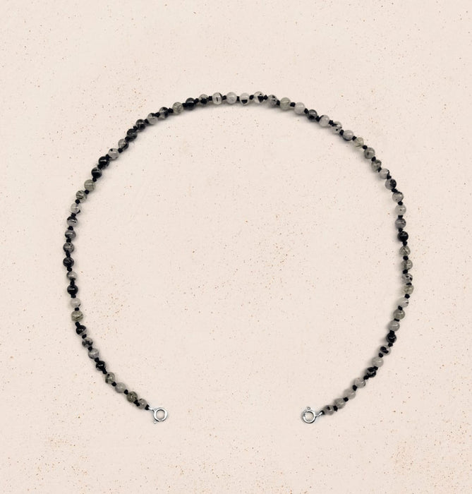 Mala Quartz Rutile-Argent 925