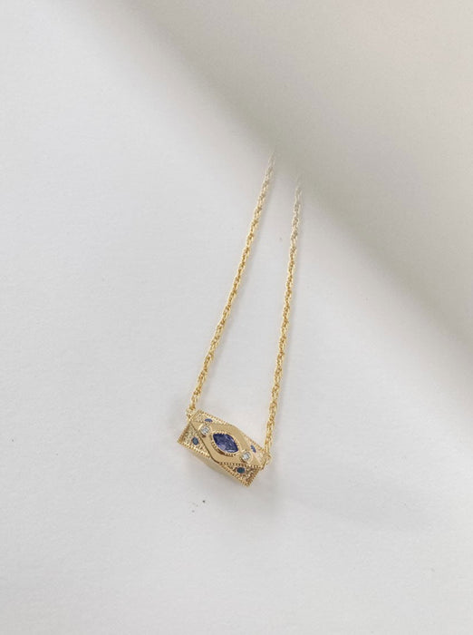 Trimurti Blue Necklace