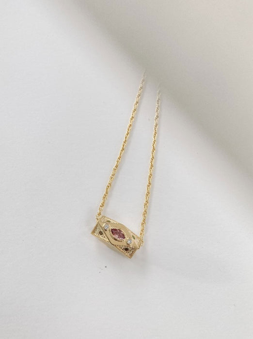 Trimurti Light Pink Necklace