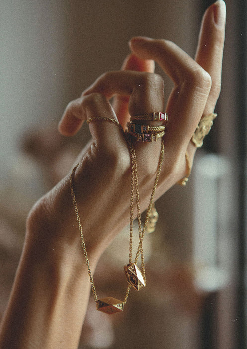 Trimurti Light Pink Necklace