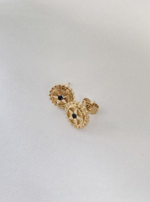 Canang Black Earrings
